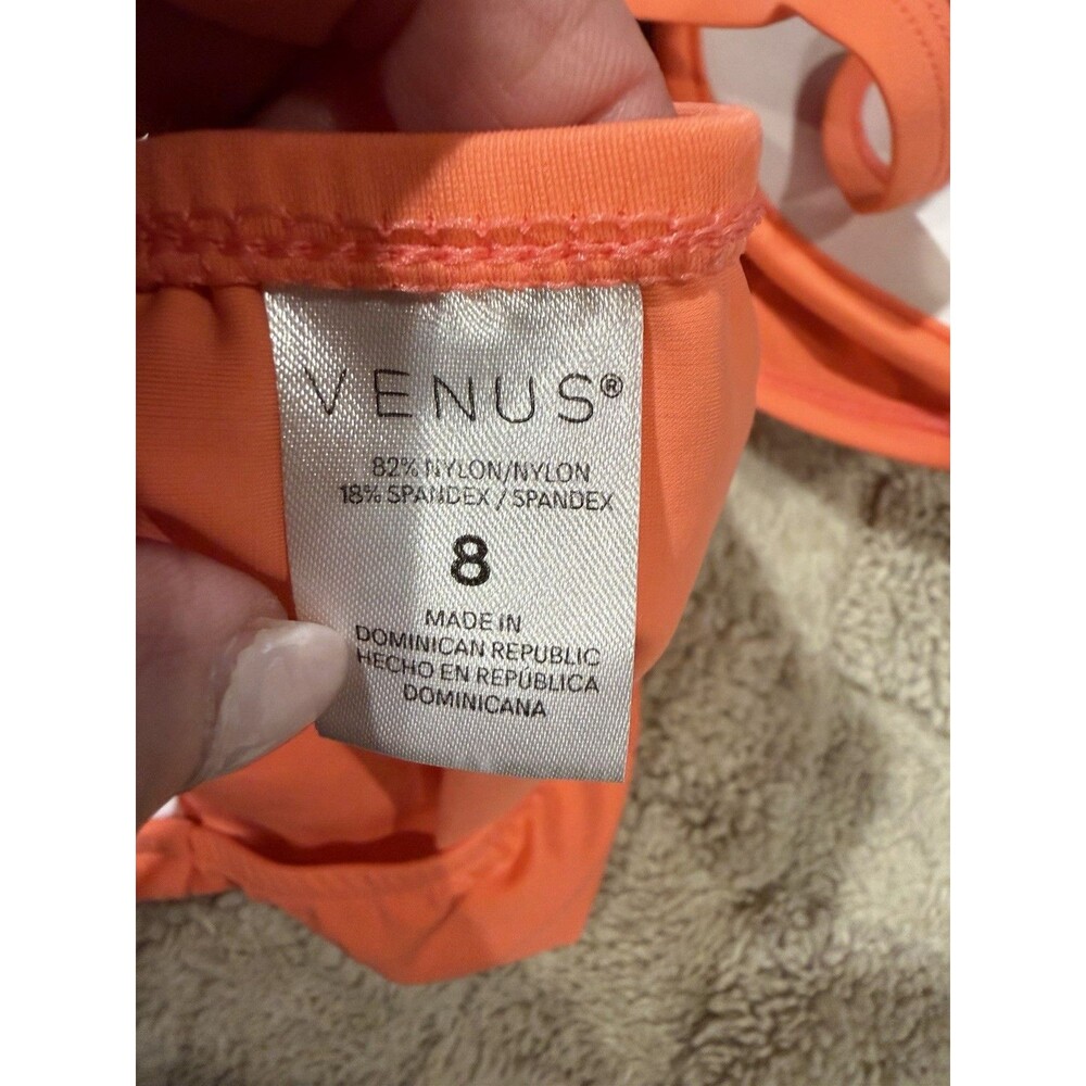 Venus new 2-piece bikini swimwear - size DDD top & size 8 bottom - bright orange - Picture 5 of 6